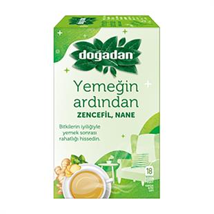 Doğadan Yemeğin Ardından Zencefil Nane Bitki Çayı 18'li