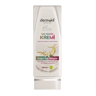 Dermokil Natural Hair Saç Bakım Kremi İpeksi Yumuşaklık ve Parlak Saçlar 400 ml
