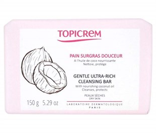 Topicrem Gentle Ultra Rich Cleansing Bar 150 Gr ( Kuru ciltler için yüz ve vücut temizleyici sabun )