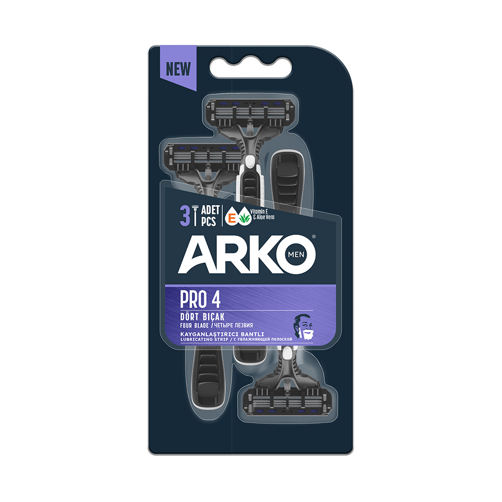 ARKO MEN PRO 4 TRAŞ BIÇAĞI BLISTER