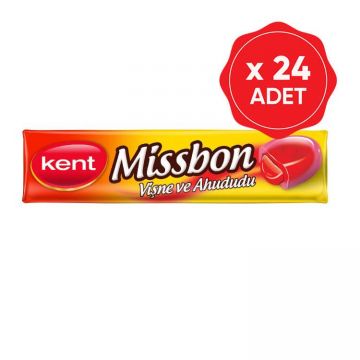 Kent Missbon Vişne ve Ahududulu 43 Gr x 24 Adet
