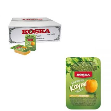 Koska Geleneksel Piknik Boy Kayısı Reçeli 20 gr x 100 Adet