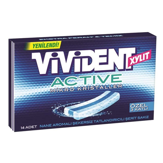 Vivident Active Nane Aromalı Sakız 23 gr