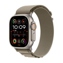 Apple Watch Ultra 2 GPS + Cellular 49mm Titanyum Kasa ve Zeytin Yeşili Alpine Kordon (Orta) - MREY3TU/A