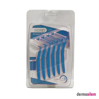 Pakdent Arayüz Fırçası L Tipi 0,6 Mm 6'lı Mavi