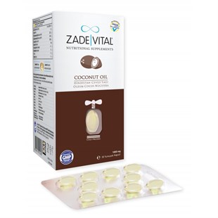 Zade Vital Hindistan Cevizi Yağı 1000 mg 60 Blister Kapsül