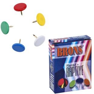 Brons Raptiye PVC Kaplı 30 LU Renkli BR-356
