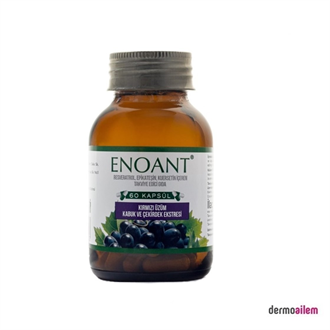 Enoant Kırmızı Üzüm Kabuk Ve Çekirdek Ekstresi 60 Kapsül