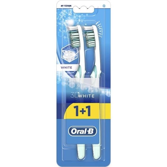 Oral-B Diş Fırçası 3D White Medium 1+1