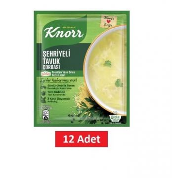 Knorr Şehriyeli Tavuk Çorbası 12 Adet  