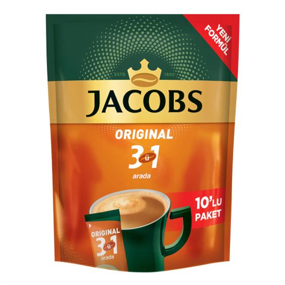 Jacobs 3'ü 1 Arada 160 gr 10'lu