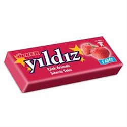 Ülker Yıldız Sakız Şekersiz Çilek 5li