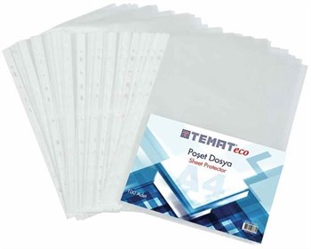 Temat 134962 ECO Delikli Poşet Dosya A4 100 'lü