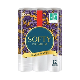 Softy Bambu Kağıt Havlu 3 Katlı 12'li