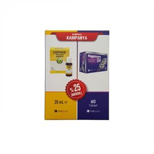 Osende Vitamin D3K2 Damla + Magnimore GM 60 Tablet