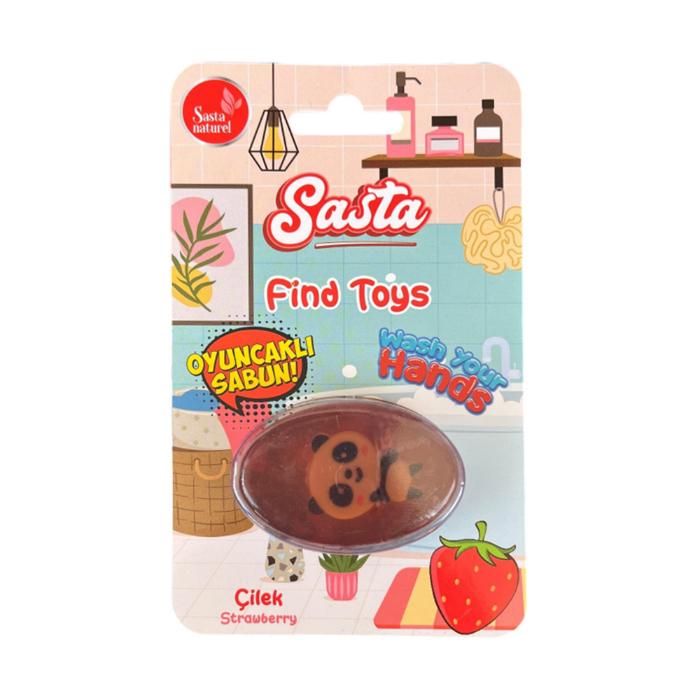 Sasta Oyuncaklı Çilek Kokulu Sabun 50 gr