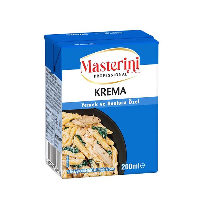 Masterini Bitkisel Yağlı Krema 200 ml Yemek ve Soslara Özel
