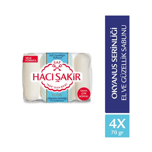 HACIŞAKİR D.GÜZ.SABUN 4X70 GR CLASSİC