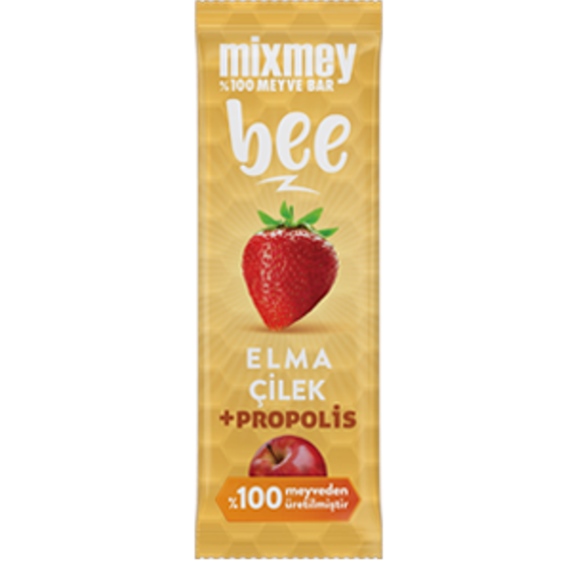 Mixmey Bee Propolis Çilekli Meyve Bar 25 gr