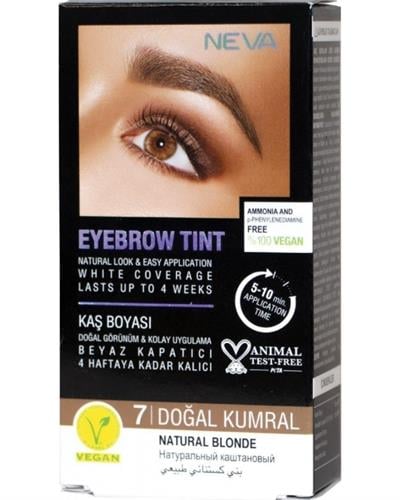 Neva Eyebrow Tint Vegan Kaş Boyası Seti 7 Doğal Kumral