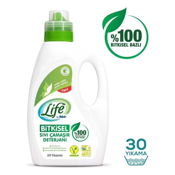 Life by Fakir %100 Bitkisel Bazlı Sıvı Çamaşır Deterjanı 1500 ml