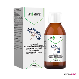 Venatura Sambu C Kara Mürver Ekstresi Şurup 150 ml