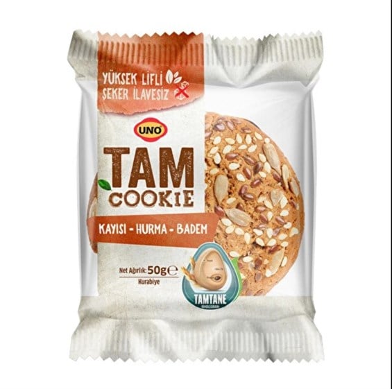 Uno Tam Cookie Hurma Kaymaklı Badem 50 gr 