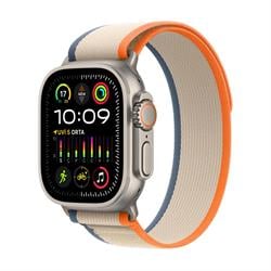 Apple Watch Ultra 2 GPS + Cellular 49mm Titanyum Kasa ve Turuncu / Bej Trail Kordon (M/L) - MRF23TU/A