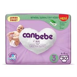 Canbebe Bebek Bezi 3 Numara Midi 4-9 Kg 30 Adet