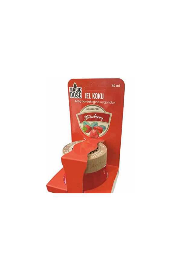 Magic Dose Dekoratif Ahşap Kapaklı Jel Koku 50ml - Çilek