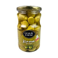 Gemlik Karası Yeşil Zeytin Kırma 400 gr 5XL Cam