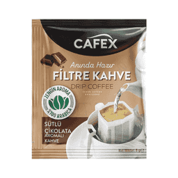 Cafex Sütlü Çikolata Aromalı Filtre Kahve Tek İçimlik 8 G