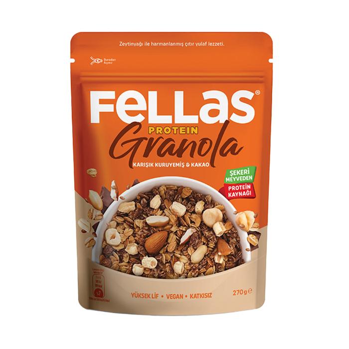 FELLAS VEGAN PRO. GRANOLA 270GR KAKAO      