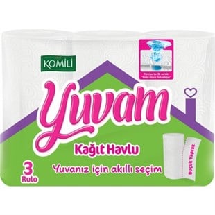 Komili Yuvam Kağıt Havlu 3 Rulo