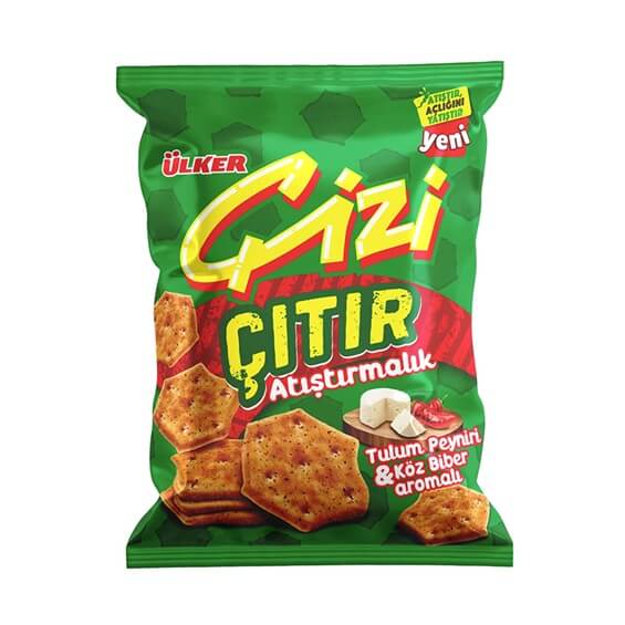 Ülker Çizi Çıtır Peynir-Közlenmiş Biber 50 Gr