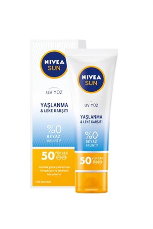 Nivea Yüz Kremi Yaşlanma & Leke Karşıtı SPF50 50 ml