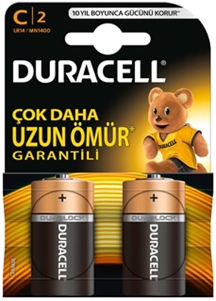 Duracell  C Orta Pil 2'li