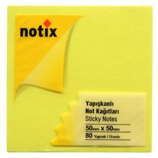 Notix Not Kağıt Neon Sarı 80 yp 50x50