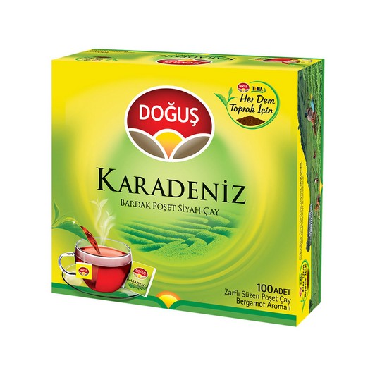 DOĞUŞ KARADENİZ BARDAK POŞET ÇAY 100 LÜ (BERGAMOT)