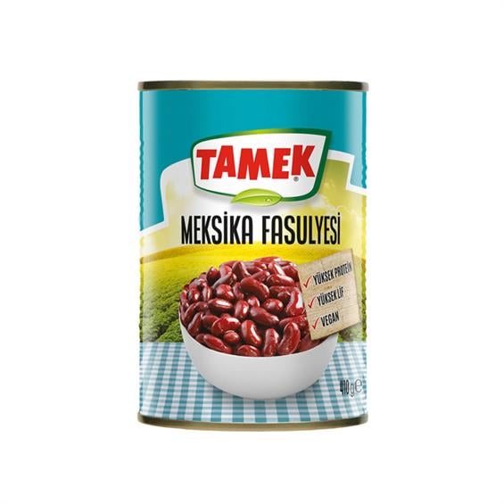 Tamek Haşlanmış Meksika Fasulyesi 410 gr