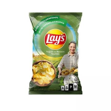 Lays Yoğurt Mevsim Yeşillikleri Patates Cipsi 95 Gr.