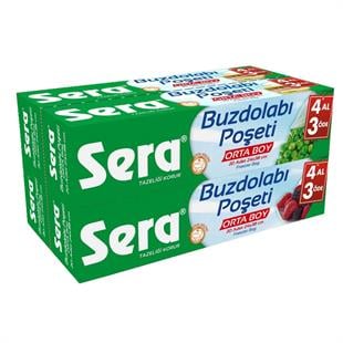 Sera Buzdolabı Poşeti Orta Boy 4'lü Ekonomik Paket
