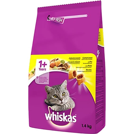 Whiskas Erişkin Kuru Tavuk Sebze 1.4 kg