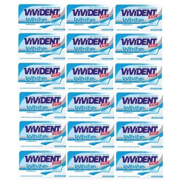 Vivident White Karbonatlı Nane Aromalı Şekersiz Sakız 26 Gr x 18 Adet