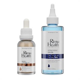 Rimu Health Products Koyu Leke ve Gözenek Önlemeye Yardımcı Bakım Seti -  Serum 30 ml + Tonik 200 ml