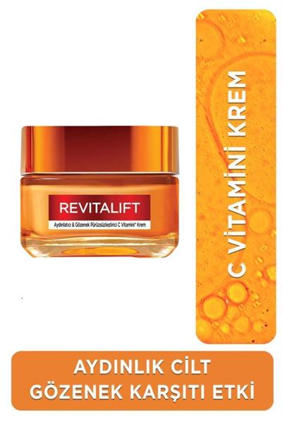 L'Oreal Paris Revitalift Clinical Aydınlatıcı & Gözenek Pürüzsüzleştirici Nemlendirici C Vitamini Krem 50 Ml
