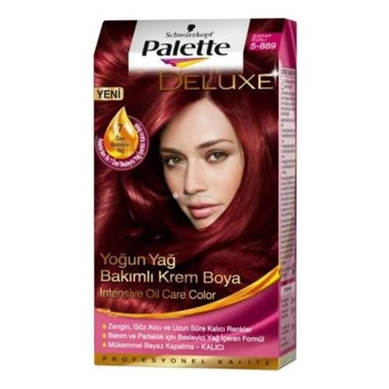 Palette Deluxe Saç Boyası 5 889 Şarap Kızılı