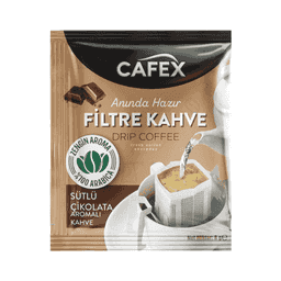 Cafex Sütlü Çikolata Aromalı Filtre Kahve Tek İçimlik 8 G