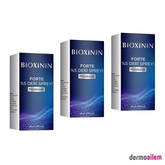 Bioxinin Fort deri spreyi %5 60 ML 3 Adet