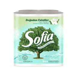 Sofia Parfümlü Tuvalet Kağıdı 3 Katlı 8'li
